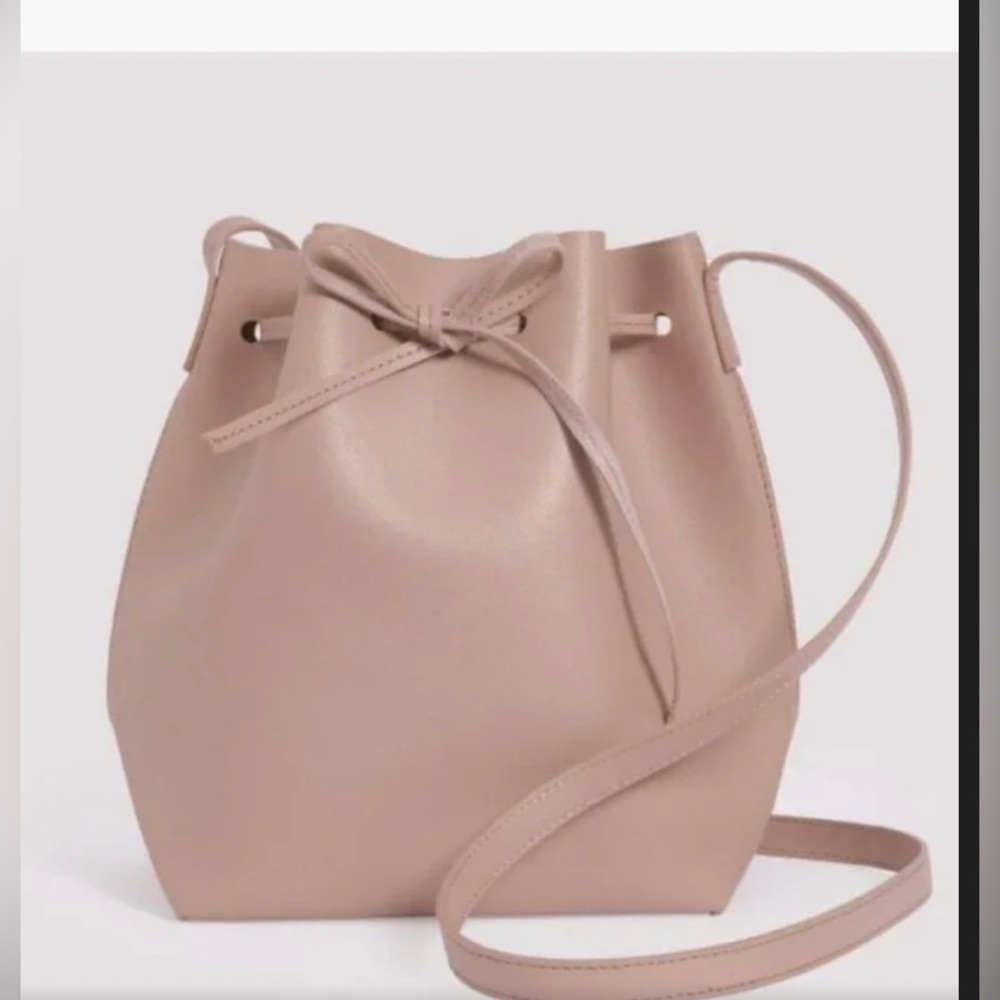 Kayla+Ava Sachi Dusty Rose Vegan Leather Bucket Bag